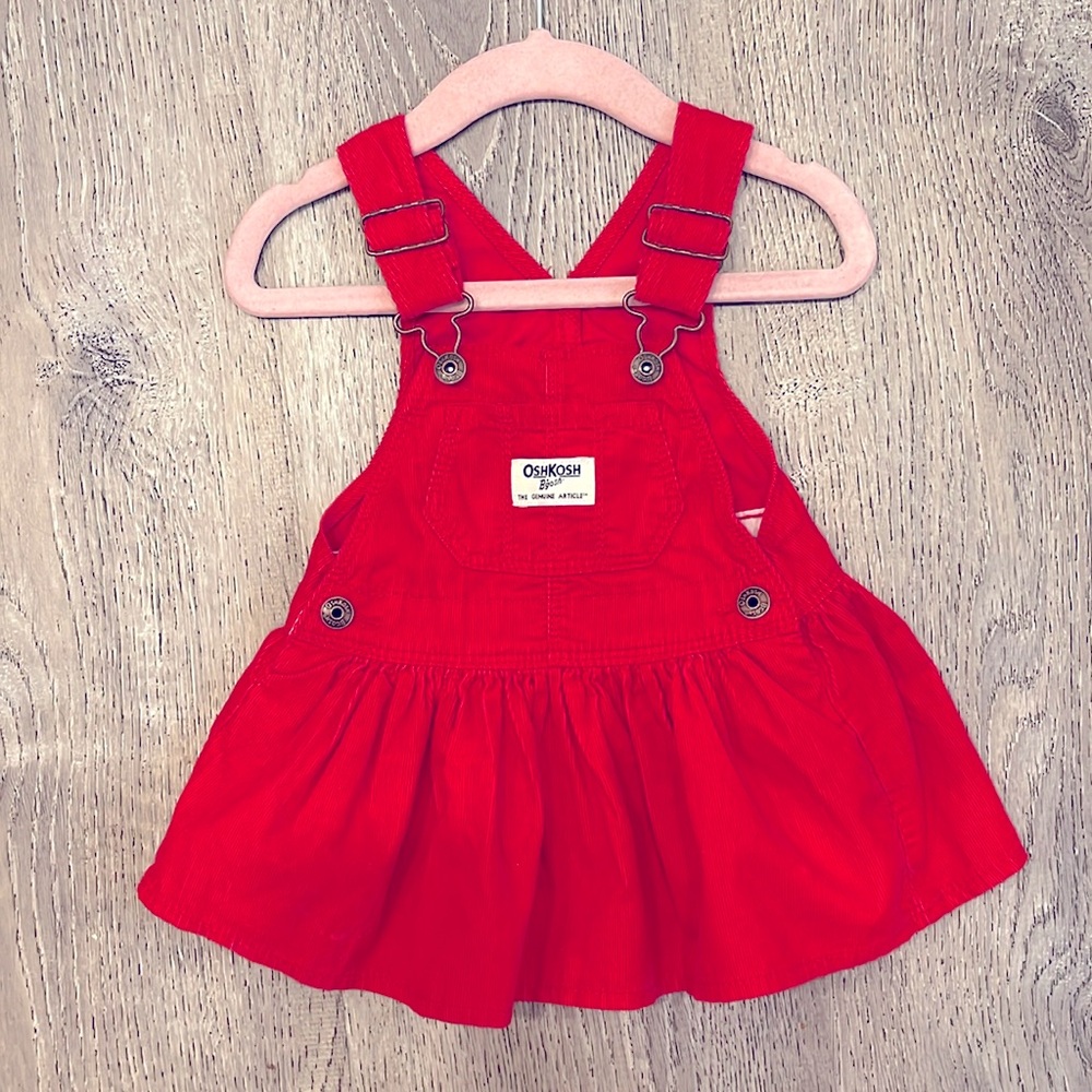 OshKosh B’gosh 9 Month Red Corduroy Dress